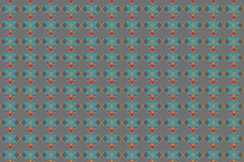 Geometric ethnic pattern seamless design for background ,Tribal geometric イラスト素材