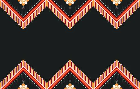 Geometric ethnic pattern seamless graphic Stock Illustration