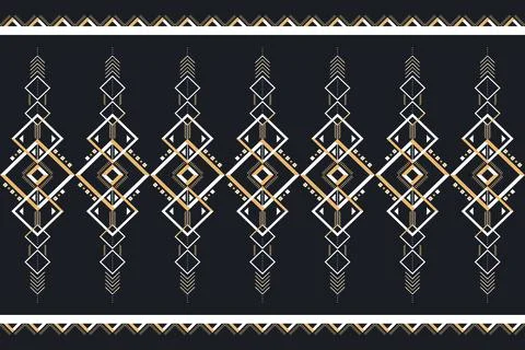 Geometric ethnic pattern seamless graphic Stock Illustration