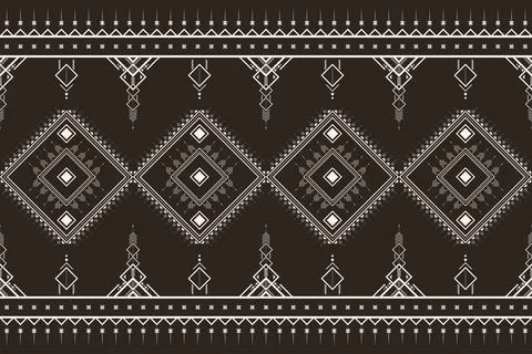 Geometric ethnic pattern seamless pattern vector. Illustrazione stock