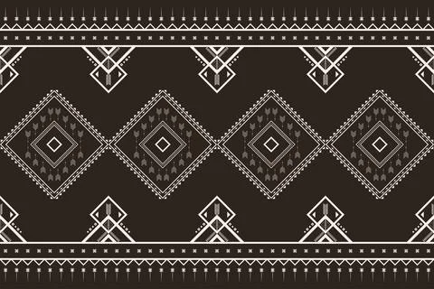 Geometric ethnic pattern seamless pattern vector. Illustrazione stock