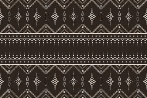 Geometric ethnic pattern seamless pattern vector. Stock Illustration