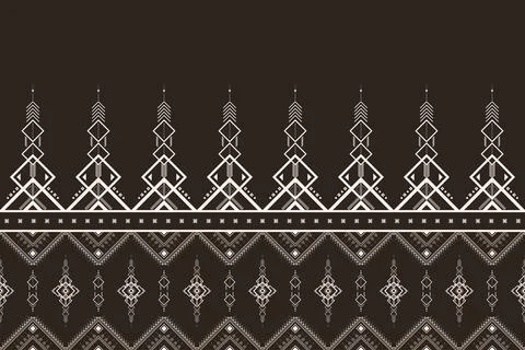 Geometric ethnic pattern seamless pattern vector. Stock Illustration