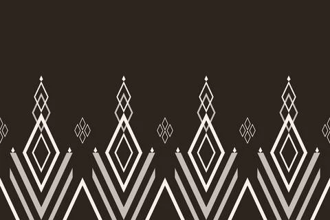 Geometric ethnic pattern seamless pattern vector. Stock Illustration