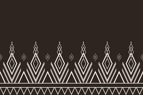 Geometric ethnic pattern seamless pattern vector. Stock Illustration