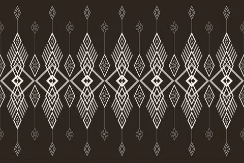 Geometric ethnic pattern seamless pattern vector. イラスト素材