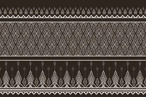Geometric ethnic pattern seamless pattern vector. Stock Illustration