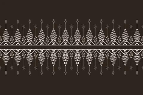 Geometric ethnic pattern seamless pattern vector. Stock Illustration