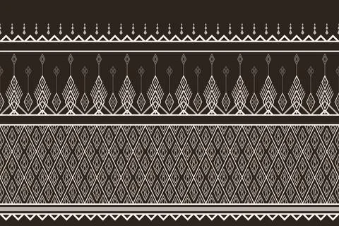Geometric ethnic pattern seamless pattern vector. イラスト素材