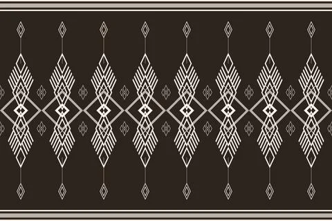 Geometric ethnic pattern seamless pattern vector. Stock Illustration