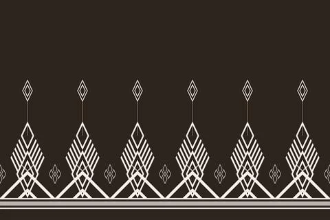 Geometric ethnic pattern seamless pattern vector. Stock Illustration