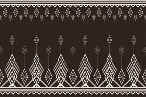 Geometric ethnic pattern seamless pattern vector. Stock Illustration