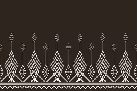 Geometric ethnic pattern seamless pattern vector. Stock-Illustration