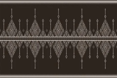 Geometric ethnic pattern seamless pattern vector. Stock Illustration