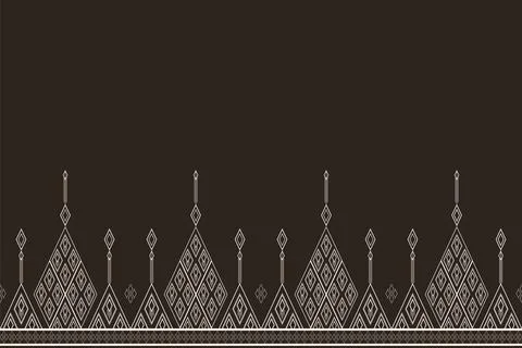 Geometric ethnic pattern seamless pattern vector. Stock Illustration