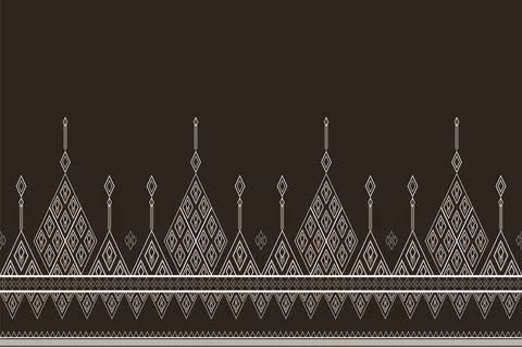 Geometric ethnic pattern seamless pattern vector. Stock Illustration