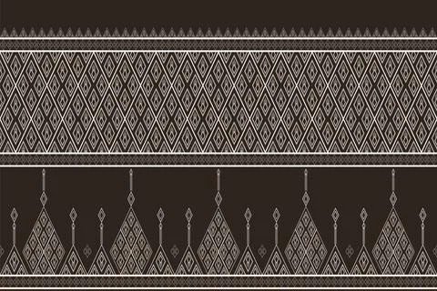 Geometric ethnic pattern seamless pattern vector. Stock Illustration