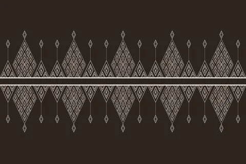 Geometric ethnic pattern seamless pattern vector. Stock Illustration