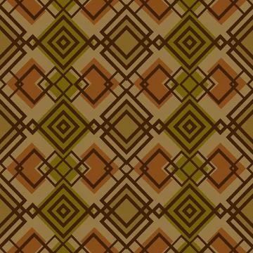 Geometric ethnic pattern, seamless vector background in oriental style Stock Illustration