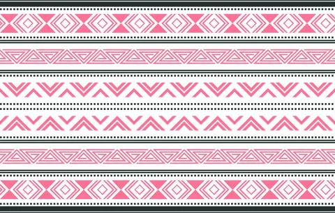Geometric ethnic pattern . Style ethnic seamless colorful winter textile Stock Illustration