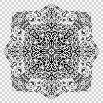 Geometric Ethnic Pattern for Textile and Coloring Book Pages Stock Illustration