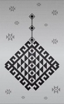 Geometric ethnic pattern thailand design abstract fabric ethnic oriental seamles Stock Illustration