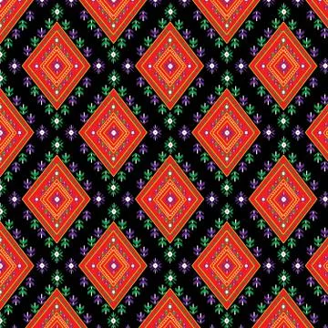 Geometric ethnic pattern traditional Design for background,carpet,wallpaper,clot Stock Illustration
