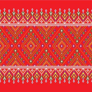 Geometric ethnic pattern traditional Design for background,carpet,wallpaper,clot Stock Illustration