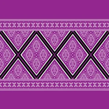 Geometric ethnic pattern traditional Design for background,carpet,wallpaper,clot Stock Illustration