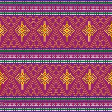 Geometric ethnic pattern traditional Design for background,carpet,wallpaper,clot Stock Illustration