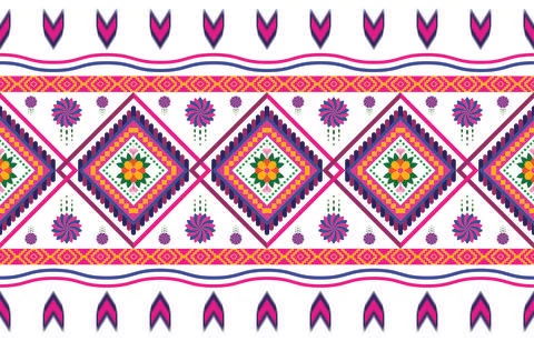Geometric ethnic pattern traditional design for fabric, wrapping, batik, fabr 스톡 일러스트