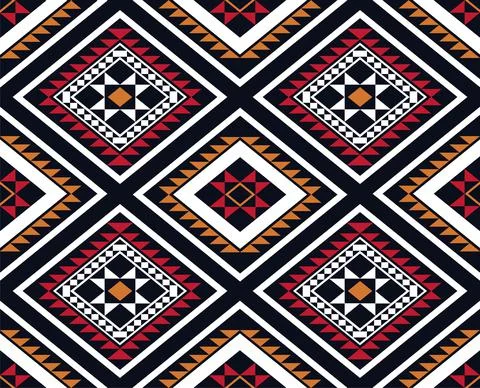 Geometric ethnic pattern traditional Design for background,carpet,wallpaper,c Stock Illustration