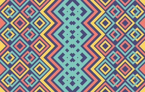 Geometric ethnic pattern traditional Design for background,carpet,wallpaper,c Stock Illustration