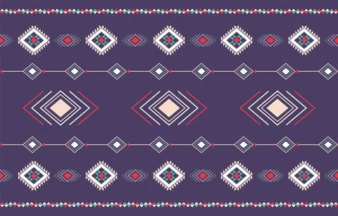 Geometric ethnic pattern traditional Design for background,carpet,wallpaper,c Stock Illustration