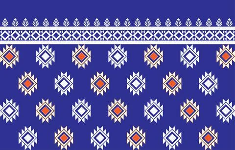 Geometric ethnic pattern traditional Design for background. Stock Illustration