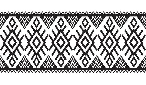 Geometric ethnic pattern traditional Design for background,carpet,wallpaper Stock Illustration