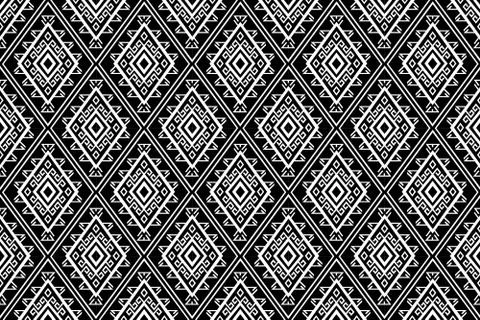 Geometric Ethnic pattern traditional Stock Illustration