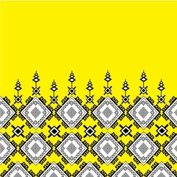 Geometric Ethnic pattern traditional Stock Illustration
