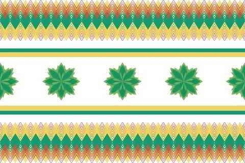 Geometric ethnic seamless pattern Stock Illustration