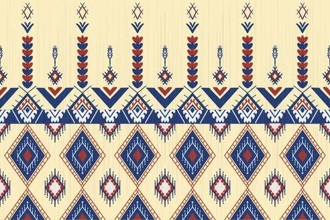 Geometric ethnic seamless pattern Stock Illustration