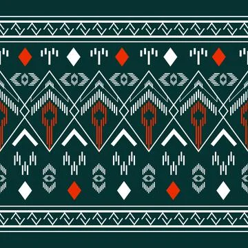 Geometric ethnic traditional pattern design Stock Illustration