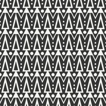 Geometric ethnic tribal seamless pattern. Wrapping paper. Scrapbook. Doodles Stock Illustration