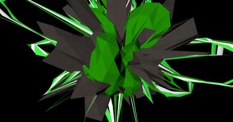 Geometric explosion Stock Illustration