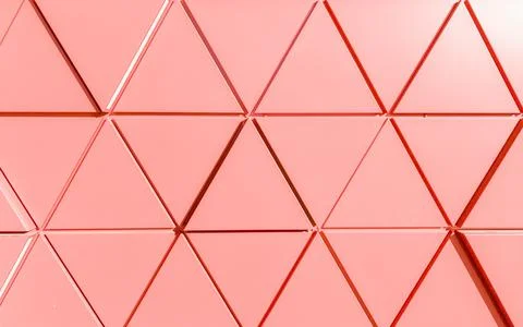 Geometric facade texture with triangular panels forming abstract pattern. Stock Photos
