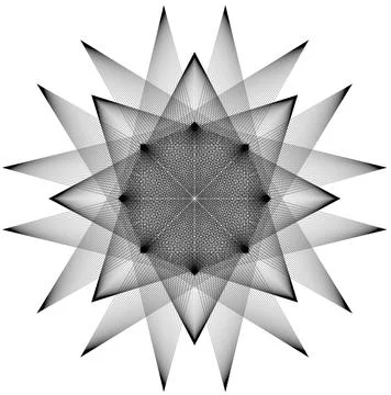 Geometric Figure 16 Stock Illustration