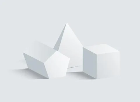 Geometric Figures Collection, Vector Illustration Illustrazione stock