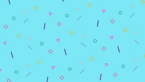 Geometric Figures Pattern Loop Animation Background Stock Footage 247400639
