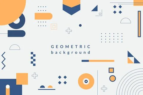Geometric flat abstract background 스톡 일러스트
