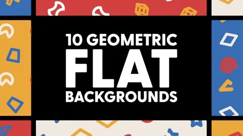 Geometric Flat Backgrounds Stockmateriaal After Effects