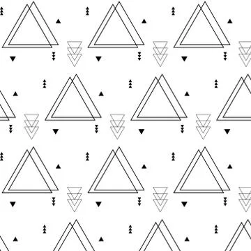 Geometric Flat Memphis Pattern. 库存插图